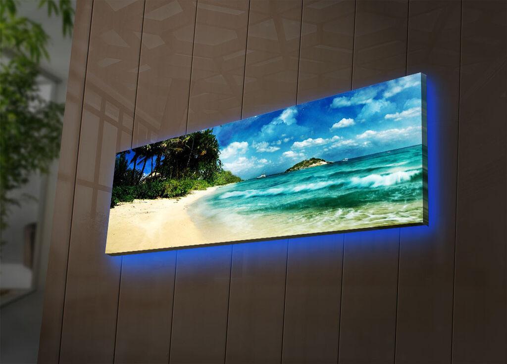 Slika na platnu Wallity sa LED osvetljenjem 30x90cm