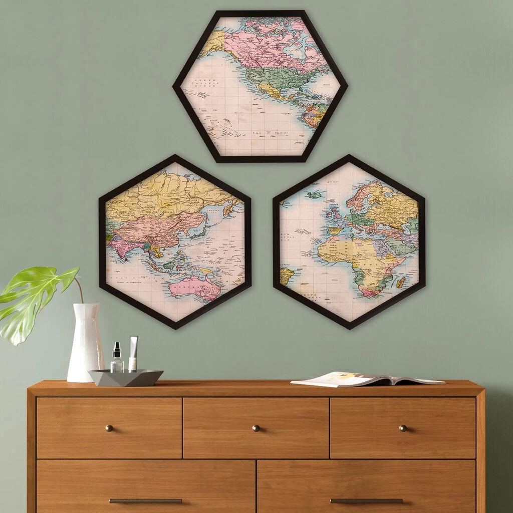 Wallity Uramljena slika 6GEN129602879, 35x35 cm, 3 dela