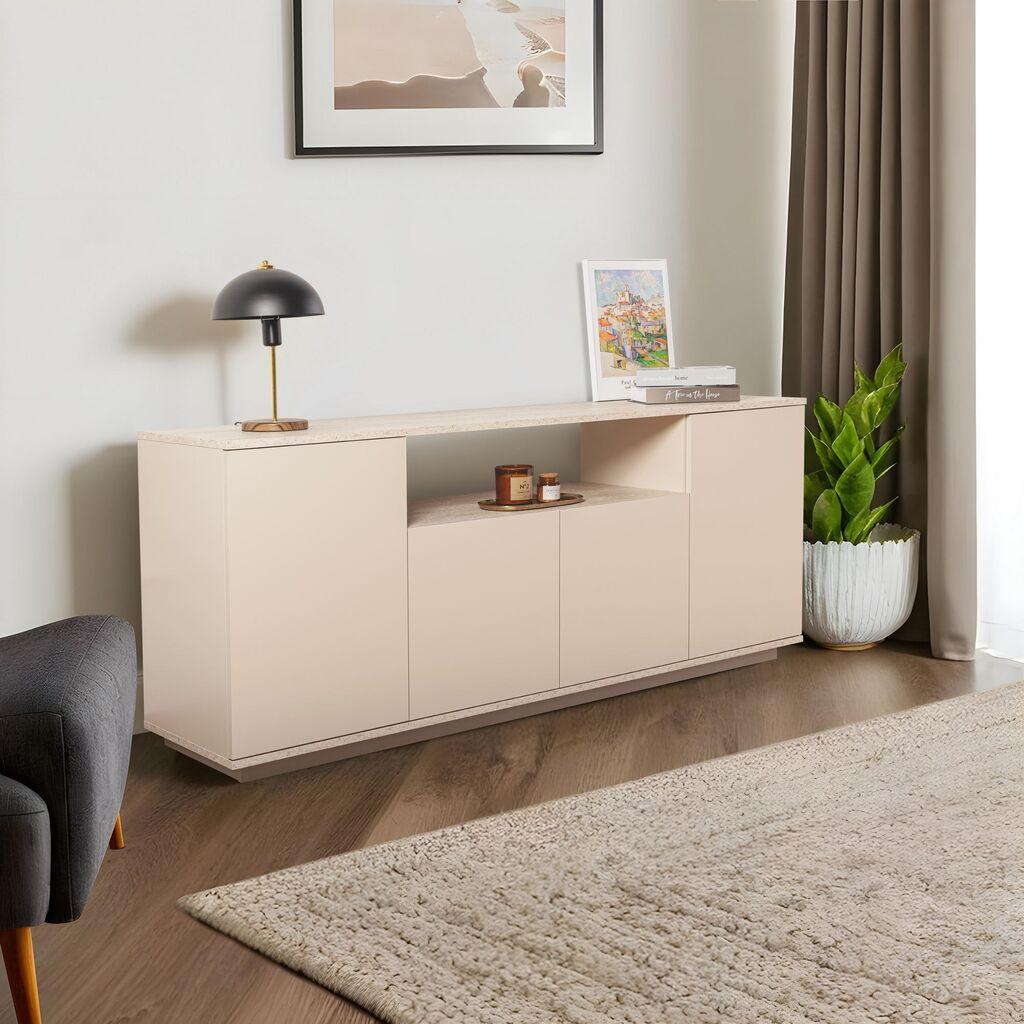 Hanah Home Konzolni sto Arista, 180x75x44,5 cm, Bež