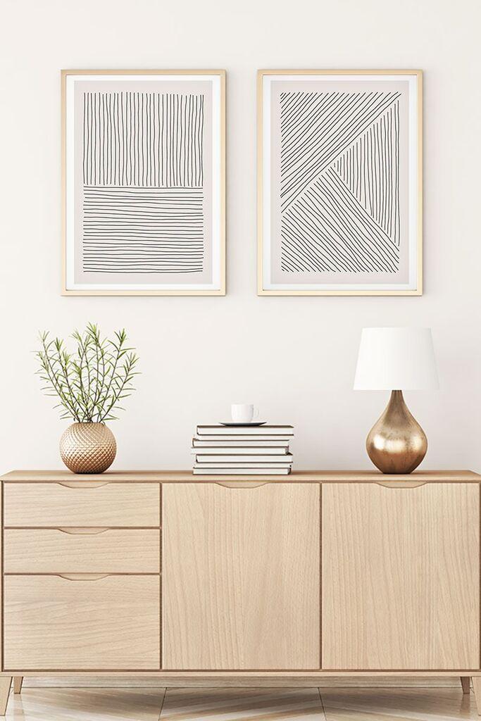 Wallity Uramljena slika Huhu2, 30x40 cm , 2 dela