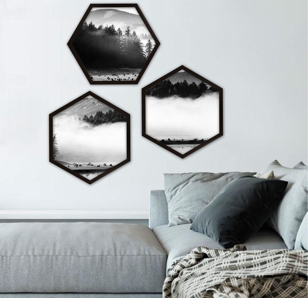 Wallity Uramljena slika 6GEN1332, 35x35 cm, 3 dela