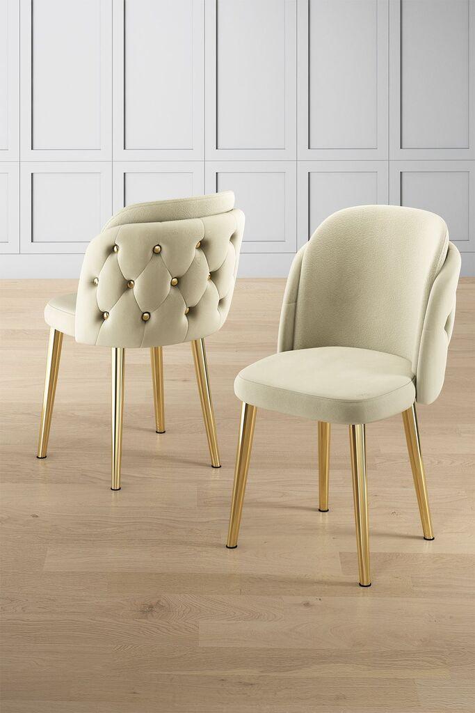Hanah Home set stolica Axle, 85x59x146 cm, 6 dijelova, krem
