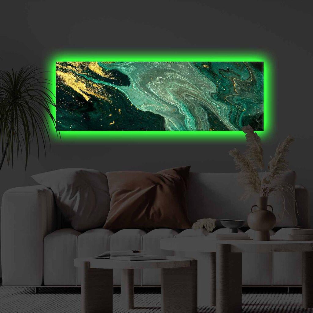 Slika na platnu Wallity sa LED osvetljenjem 30x90cm