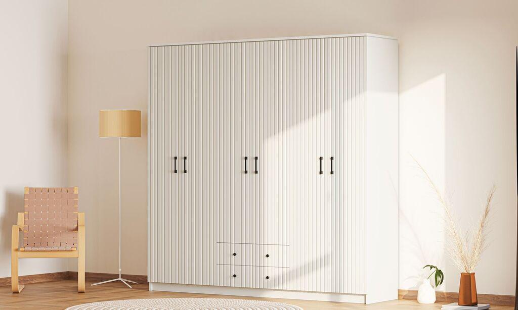 Hanah Home Ormar Rb-185-06, 210x184x52 cm, Bijeli