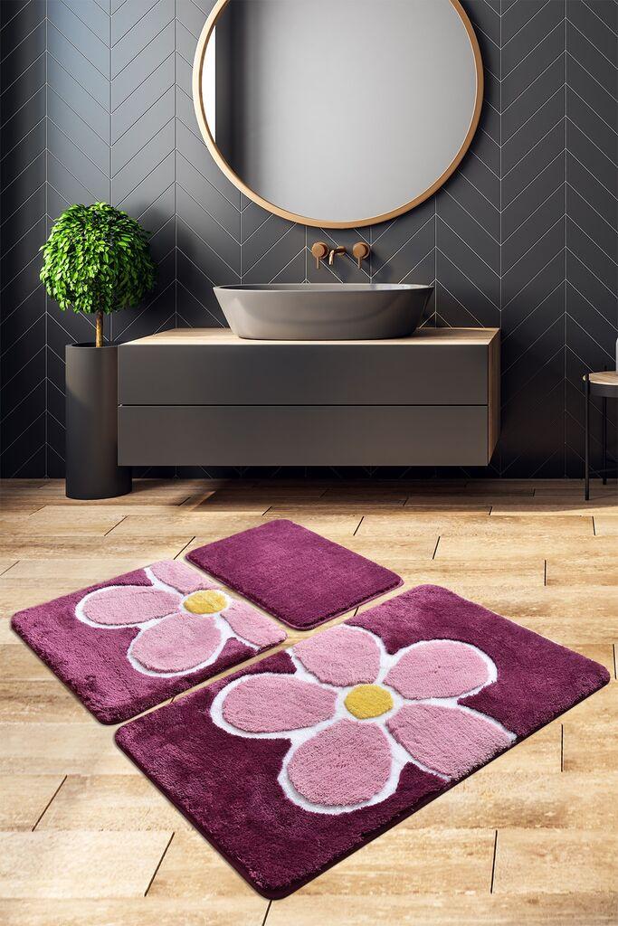 L'essentiel Maison Set od 3 kupaonska tepiha Colorful