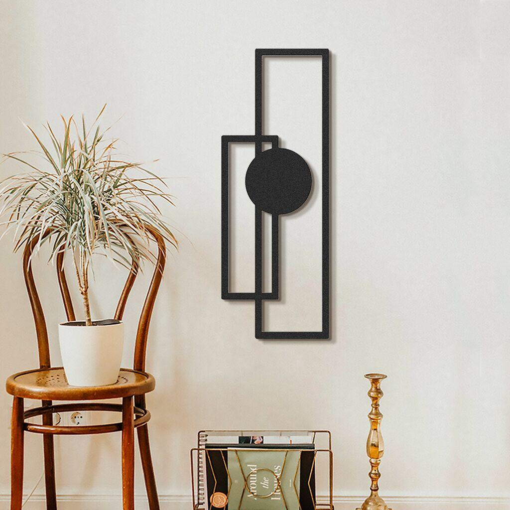 Wallity Zidna dekoracija Trident-APT431MS, 32x85 cm, 1.5 mm, Crna