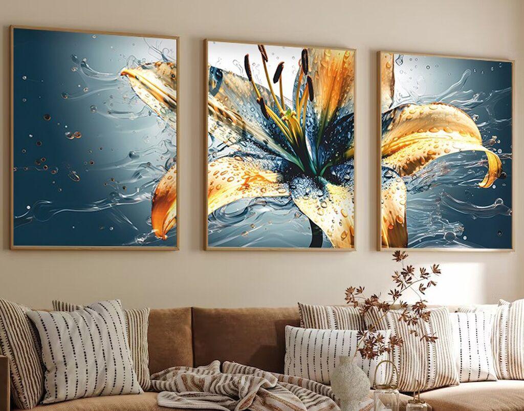 Wallity Dekorativna slika Huhu219, 35x50cm, 3 dela