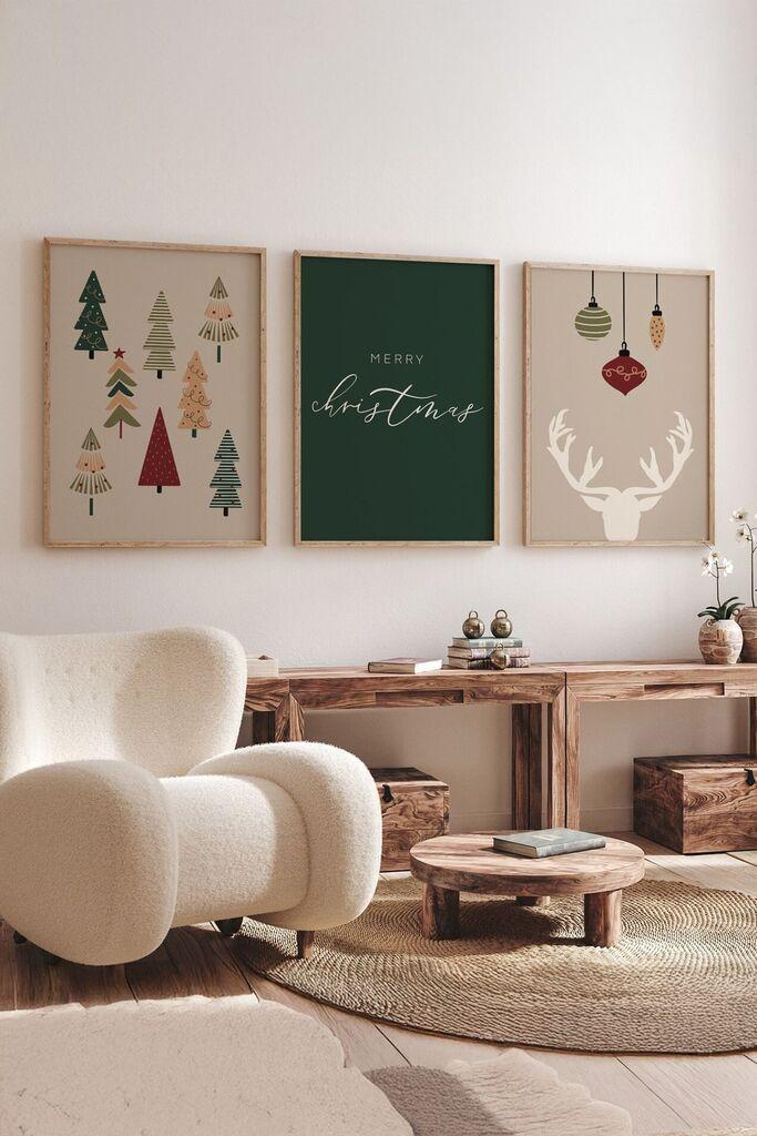 Uokvirena slika Wallity Nwyearmdl7, 33x48 cm, 3 dijela