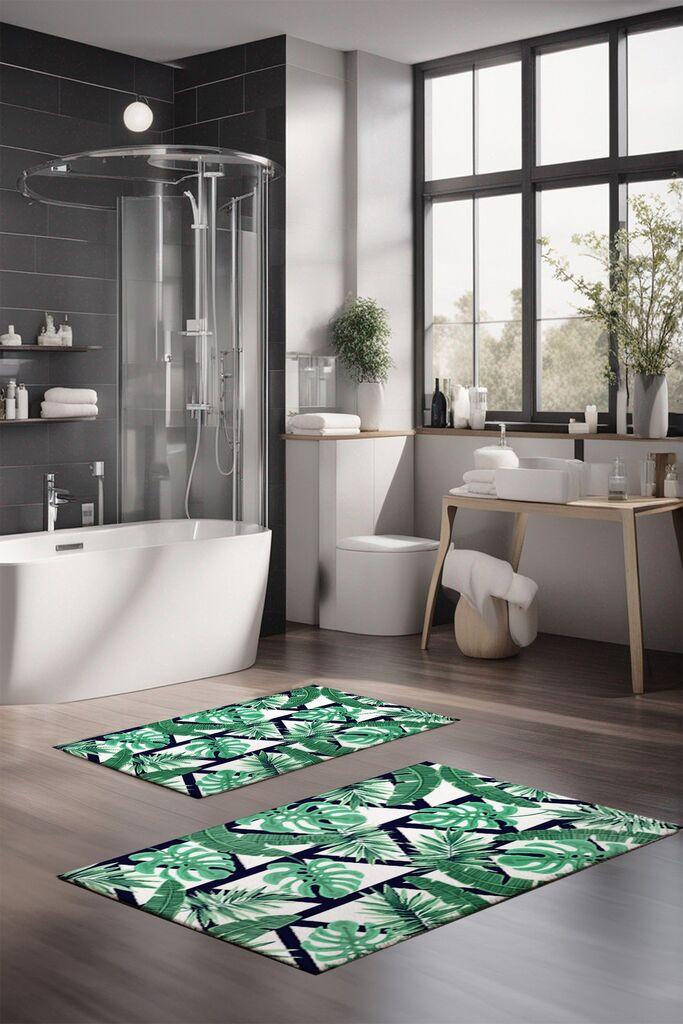 L'essentiel Maison Set tepiha za kupatilo CT-5322, 2 komada, Zeleni