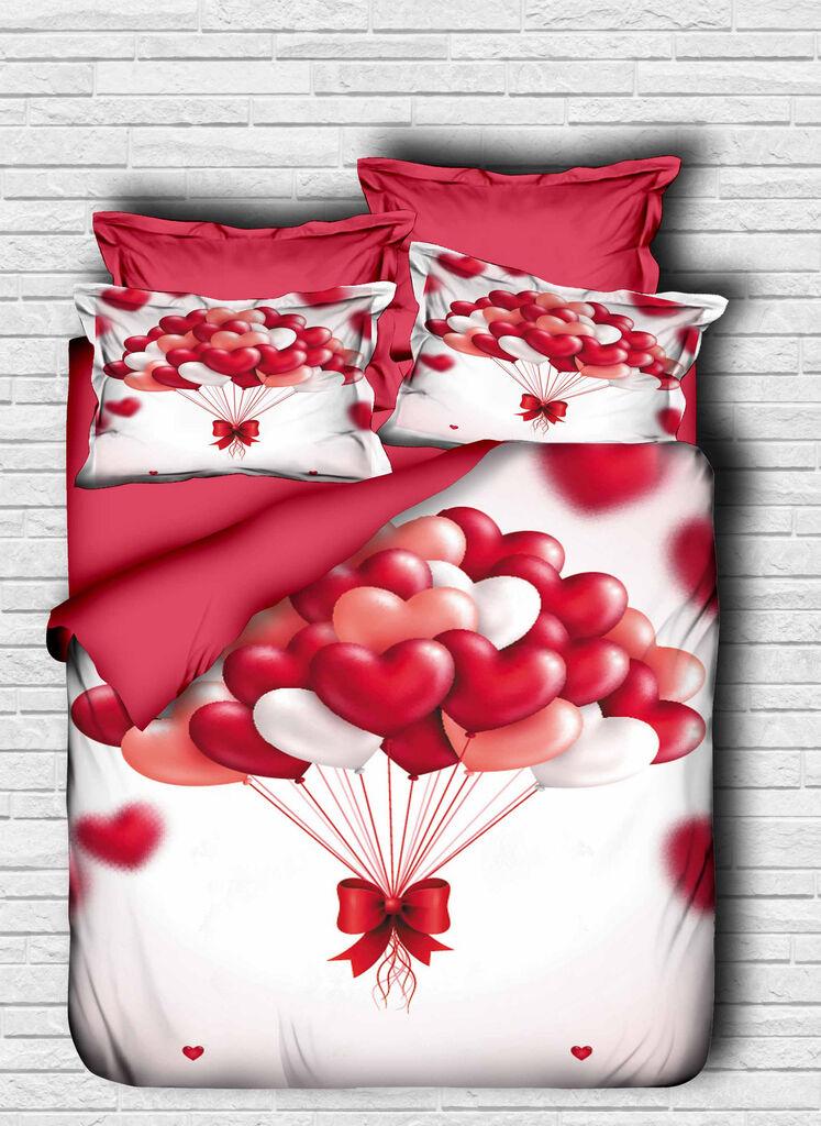 L'essentiel Maison set bračna posteljina 102, 200x220cm, crvena