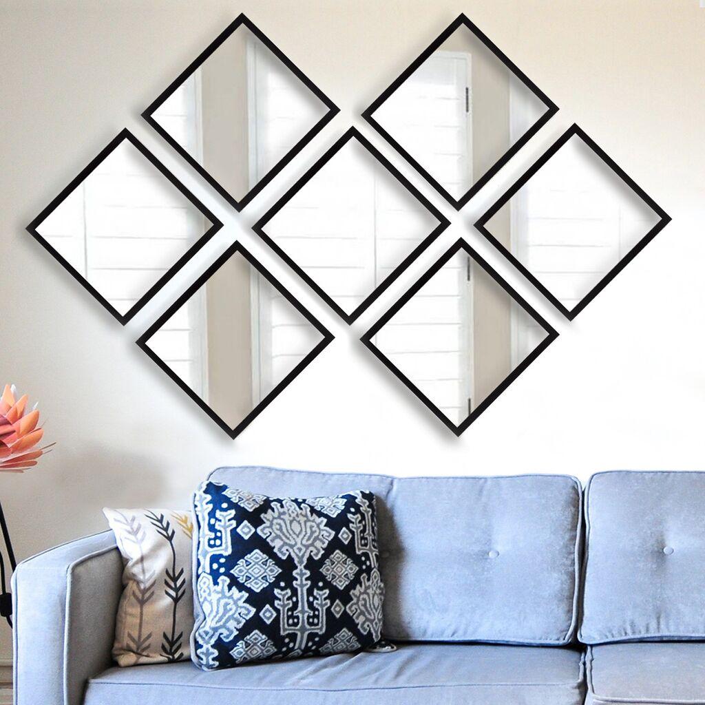 Wallity Set ogledala SETAYNA_020, Crni
