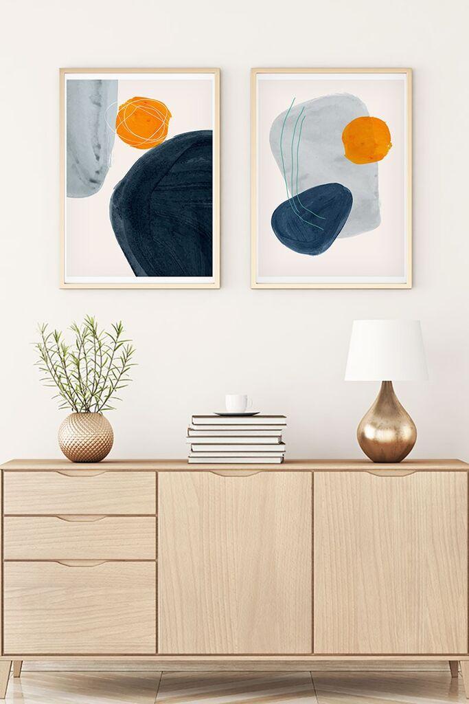 Wallity Uramljena slika Huhu9, 30x40 cm , 2 dela