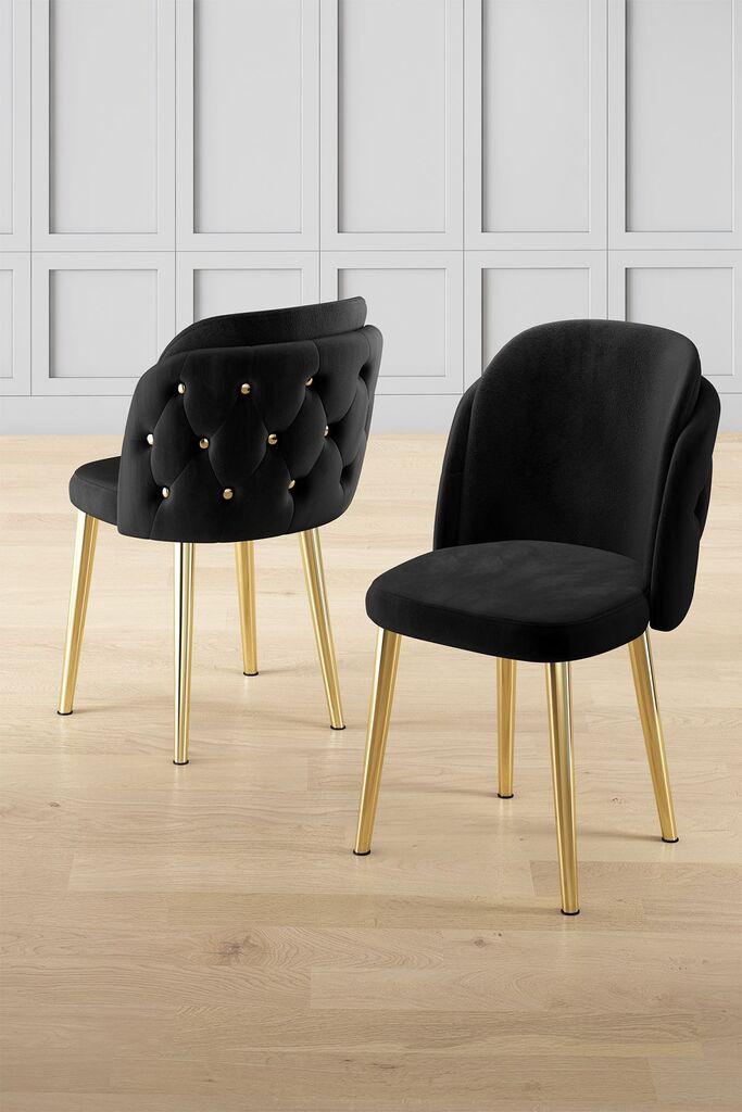 Hanah Home set stolica Axle, 85x59x146 cm, 6 dijelova, crna