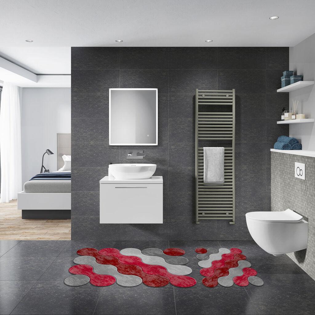 L'essentiel Maison Set od 2 tepiha, crveno siva