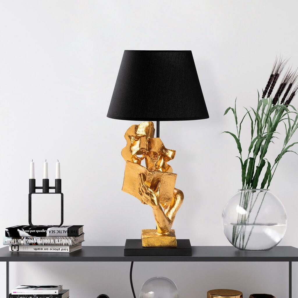 Stolna lampa Wallity, crna