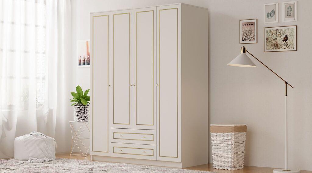Hanah Home Ormar Rb-079, 140x210x52 cm, Bež