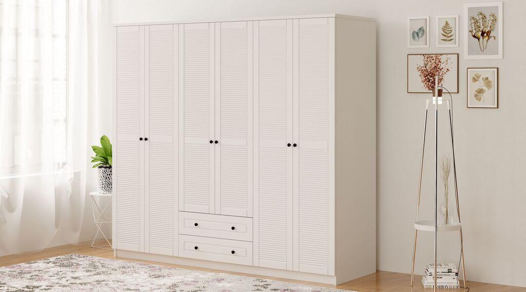 Hanah Home Ormar Rb-064, 210x184x52 cm, Bijeli