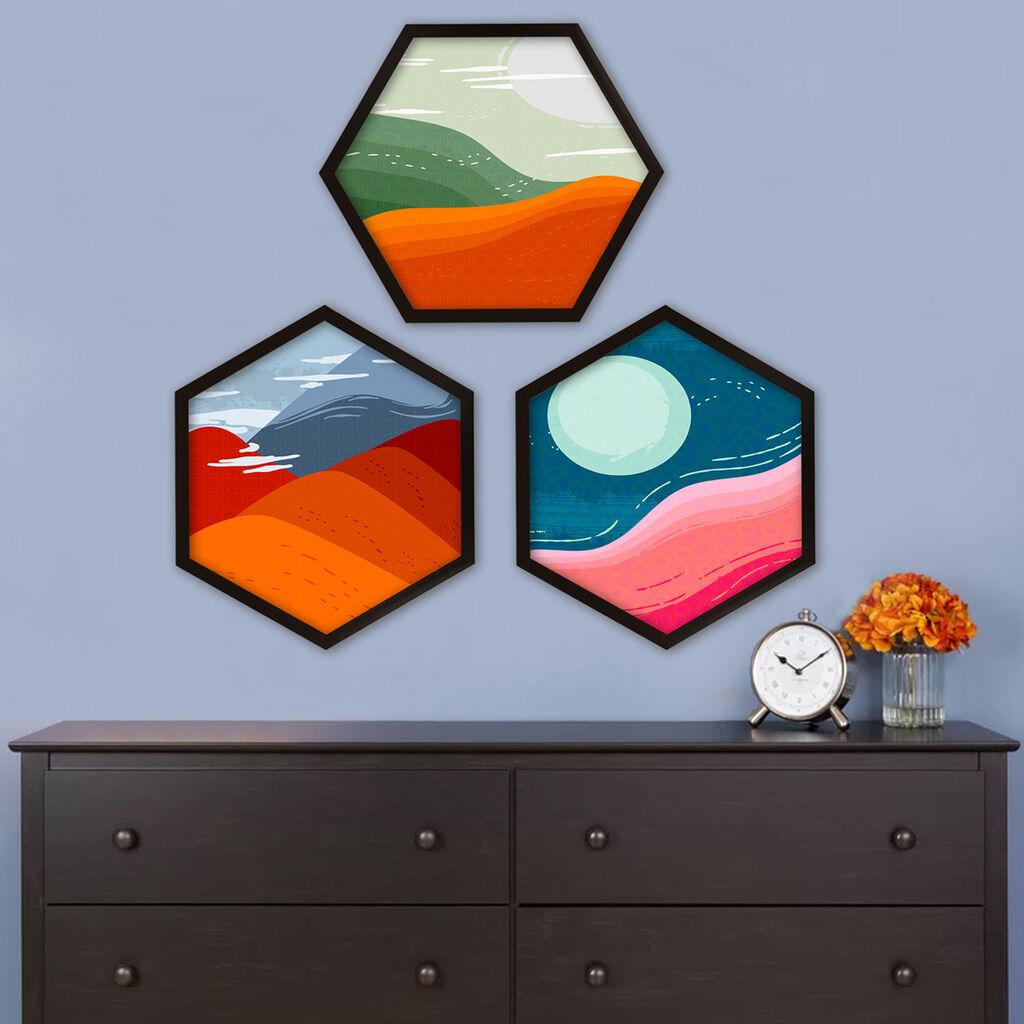 Wallity Uramljena slika 6GEN3418181, 35x35 cm, 3 dela