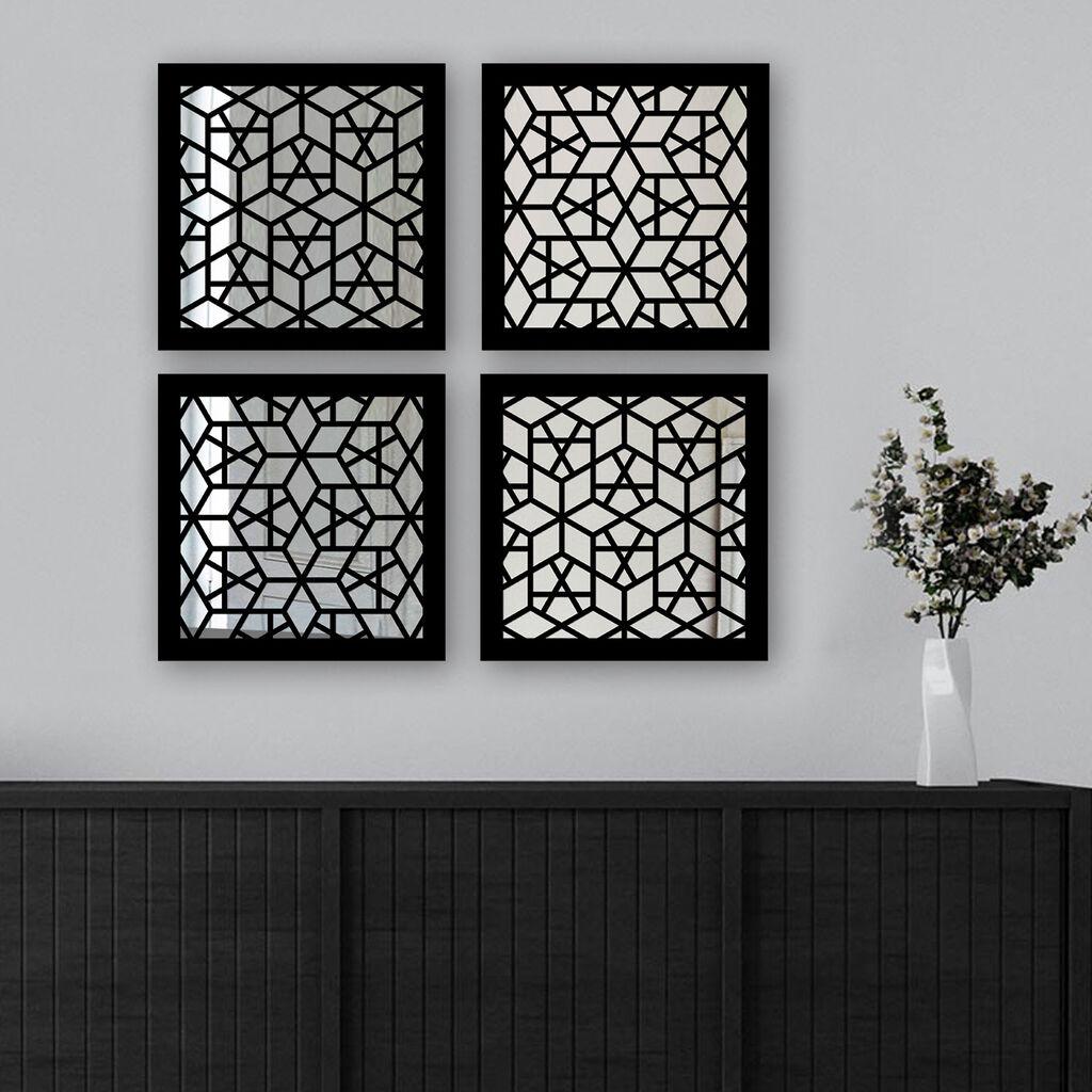 Wallity Set ogledala SYH1578009718, Crni