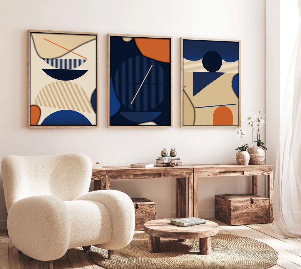 Wallity Uramljena slika Huhu101, 20x30 cm , 3 dela