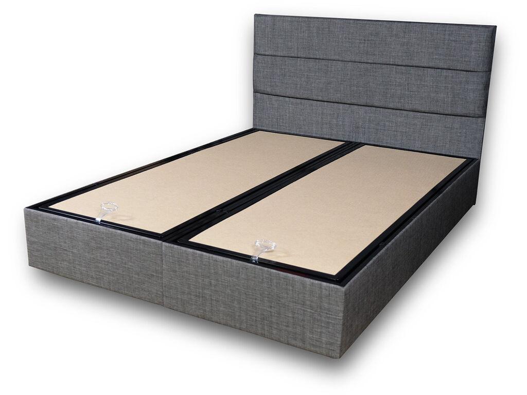 Hanah Home Okvir kreveta Srebrni, 150x100x200 cm, Siva