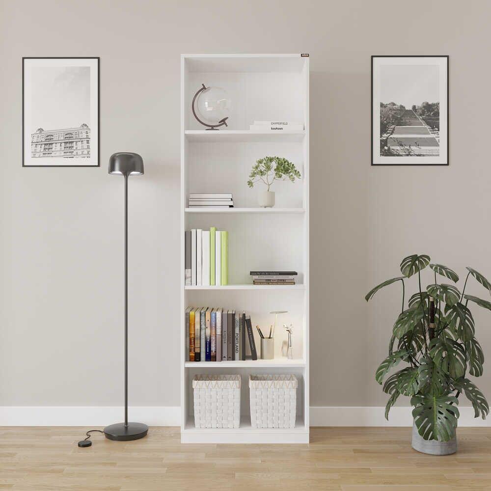 Hanah Home Bookshelf Ktp-350-Bb-1, 64x182x26 cm, Bijela