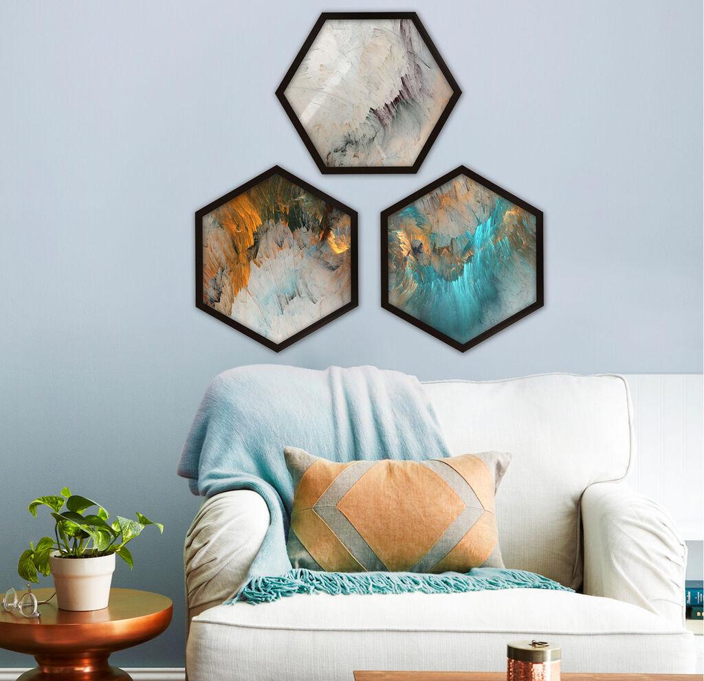 Wallity Uramljena slika 6GEN36823, 35x35 cm, 3 dela