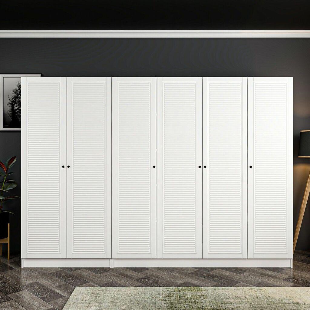 Hanah Home Kale Mebran 8423 Ormar, 270x210x52cm, Bijeli