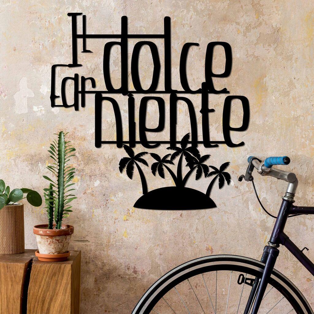 Wallity Zidna dekoracija Dolce Far Niente 4, 56 x 56 cm,  Crna
