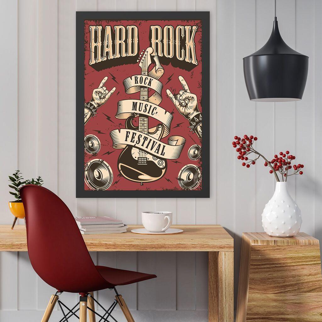 Wallity Uramljena slika Hard Rock, 40x55 cm