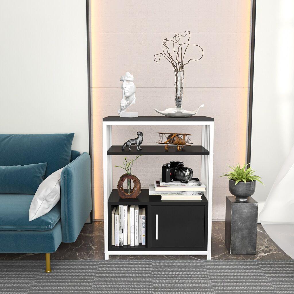 Hanah Home Polica za Letos kuću, 60x80x29,6 cm, Crno-bijela