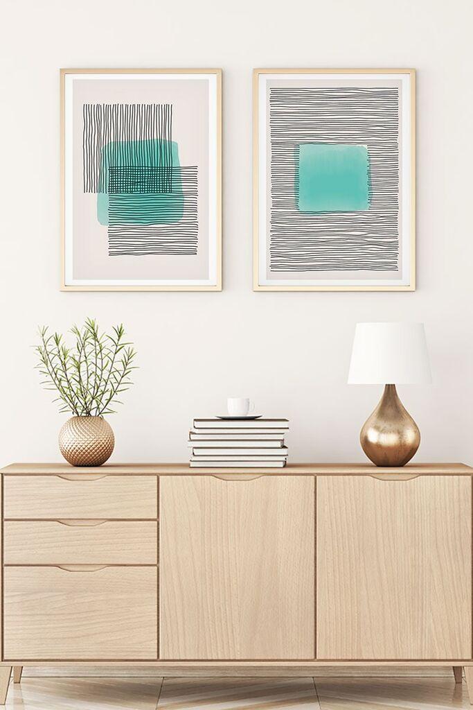 Wallity Uramljena slika Huhu141, 50x70 cm , 2 dela