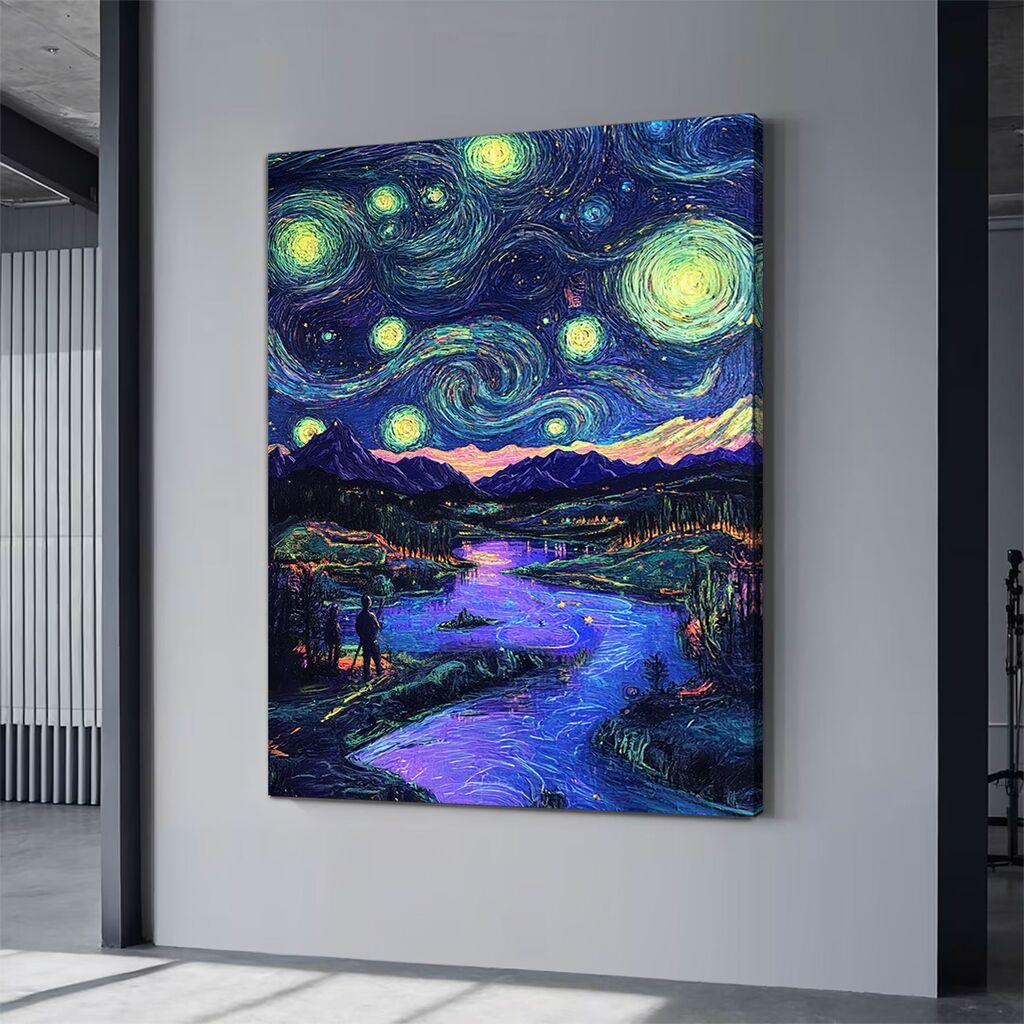 Wallity platno za sliku neon2, 45x70 cm