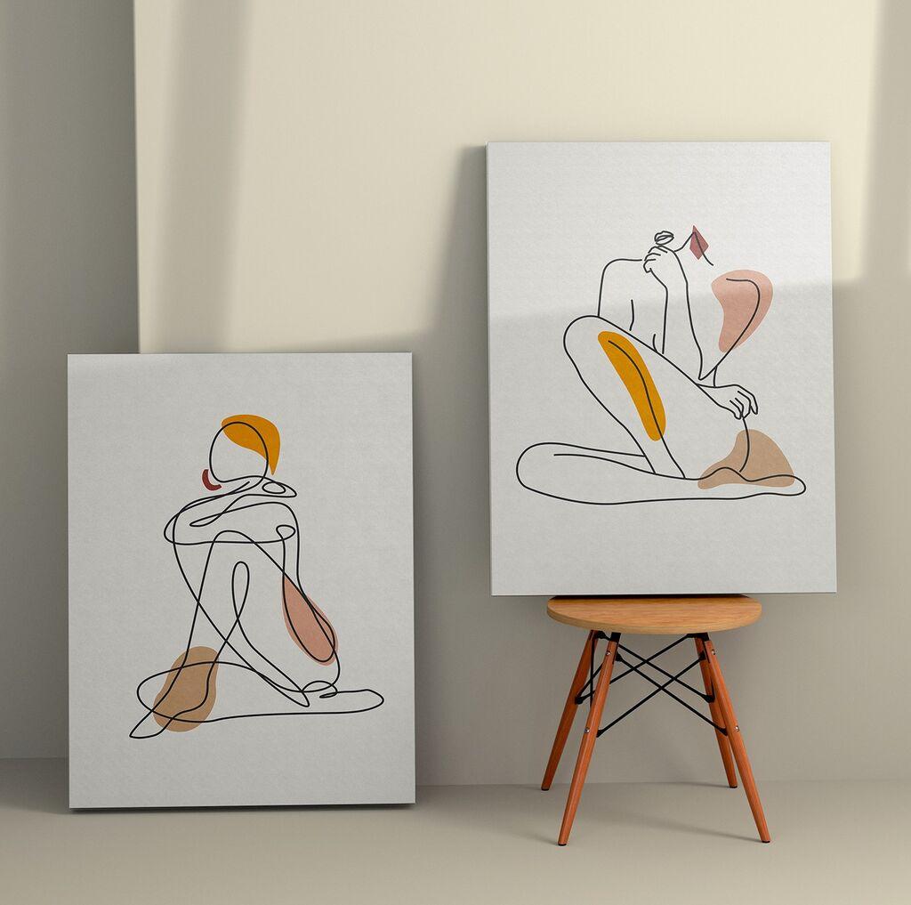 Zidna slika 2KNV4289, 50x70 cm, 2 dijela