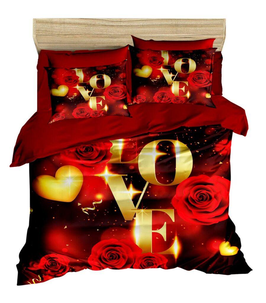 L'essentiel Maison set posteljine 158, 160x220cm, crvena