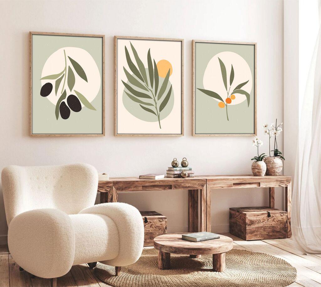 Wallity Uramljena slika Huhu116, 20x30 cm , 3 dela