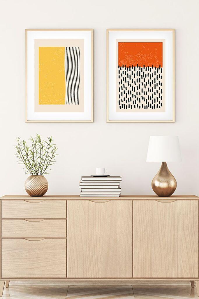 Wallity Uramljena slika Huhu106, 20x30 cm , 2 dela