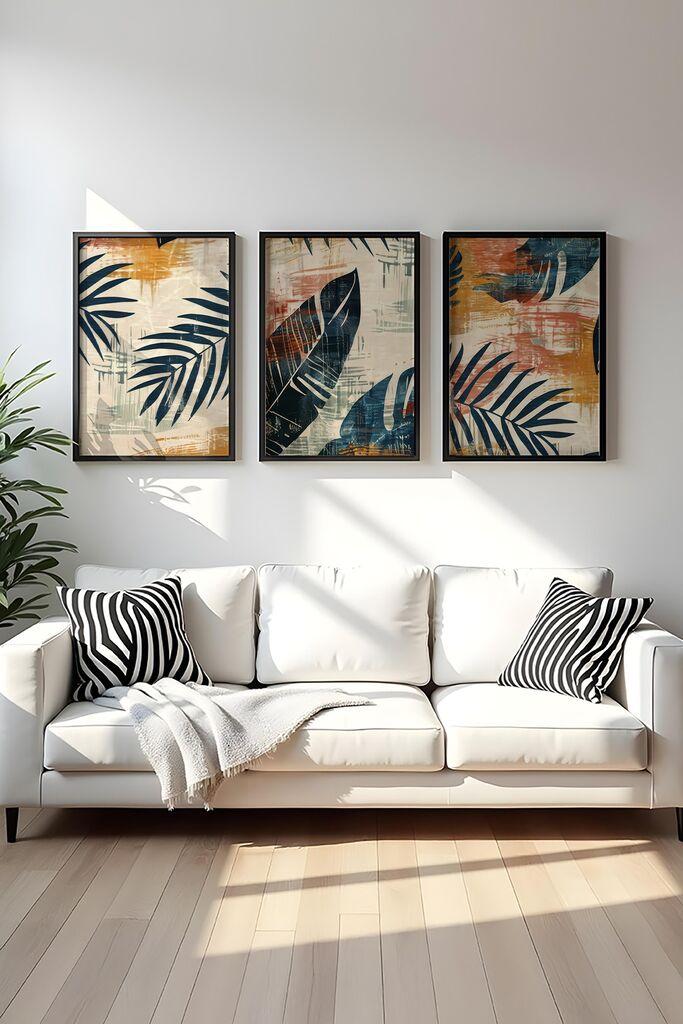 Wallity Dekorativna slika Huhu468S, 50x70cm, 3 dela