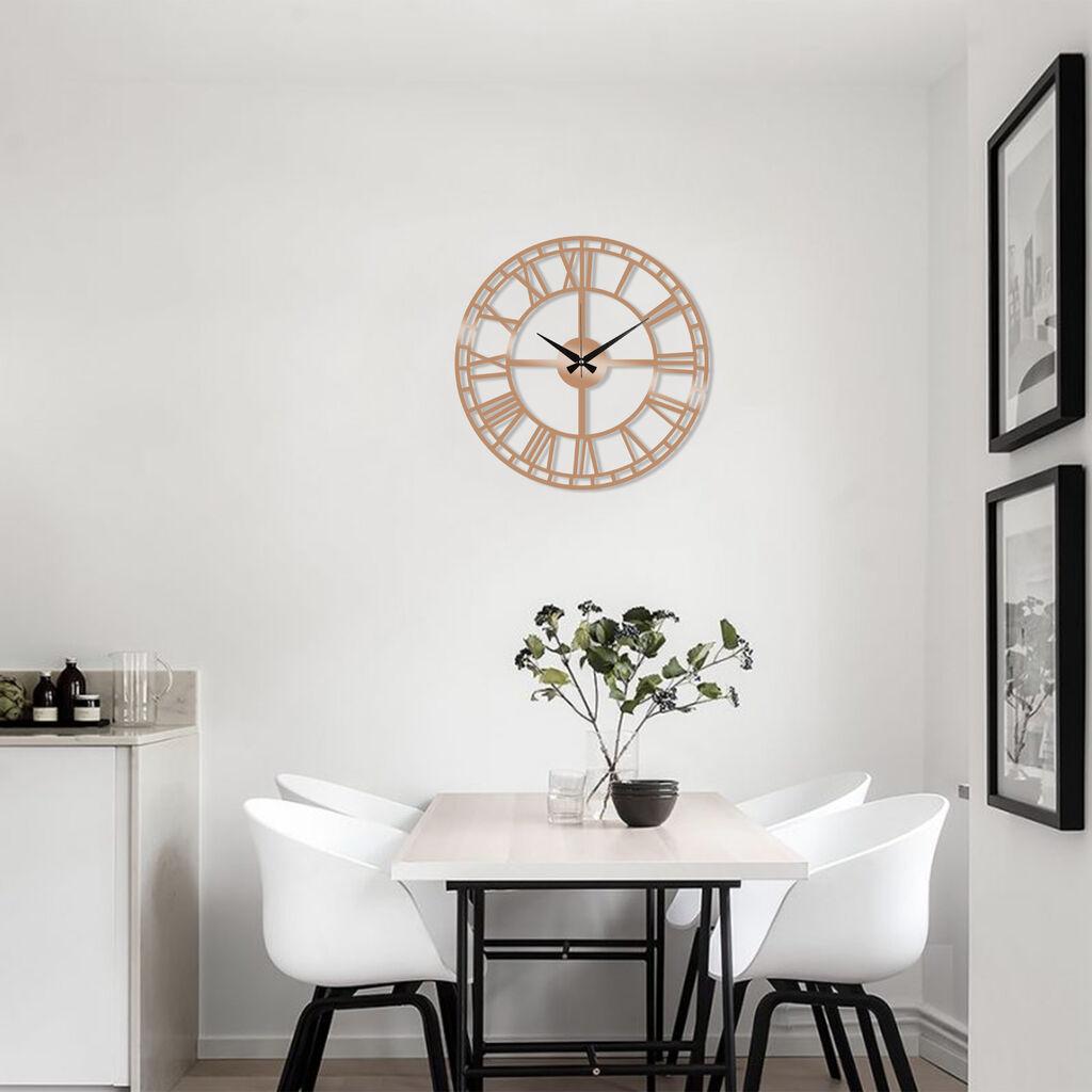 Zidni sat Wallity 48x48cm Bakar