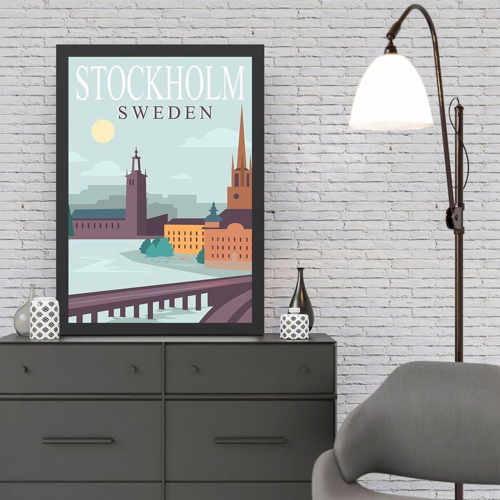 Wallity Uramljena slika Stockholm, 40x55 cm