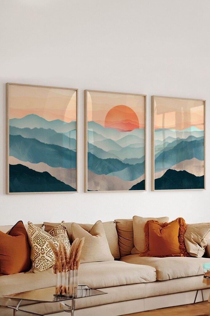 Wallity Dekorativna slika 3Dartsohoset132, 33x48cm, 3 dela
