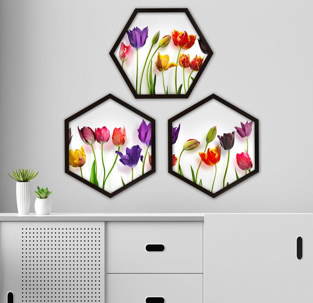 Wallity Uramljena slika 6GEN4204367, 35x35 cm, 3 dela