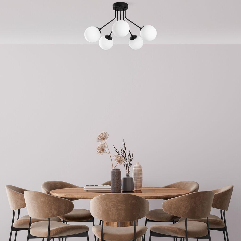 Opviq Luster Orion-13960, 62 cm, IP20, Crno-bijela
