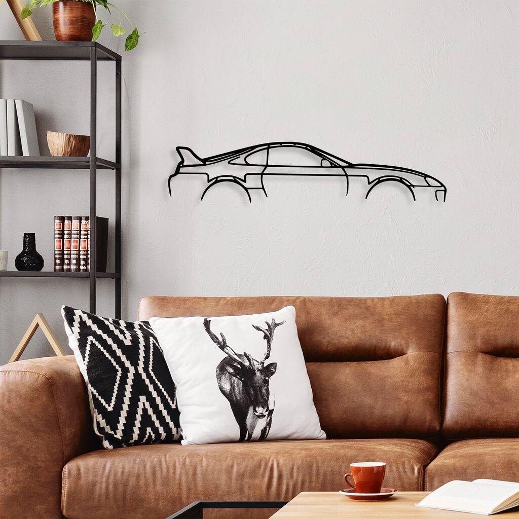 Wallity Zidna dekoracija Toyota Supra Silhouette, 70x15 cm, 1.5 mm, Crna