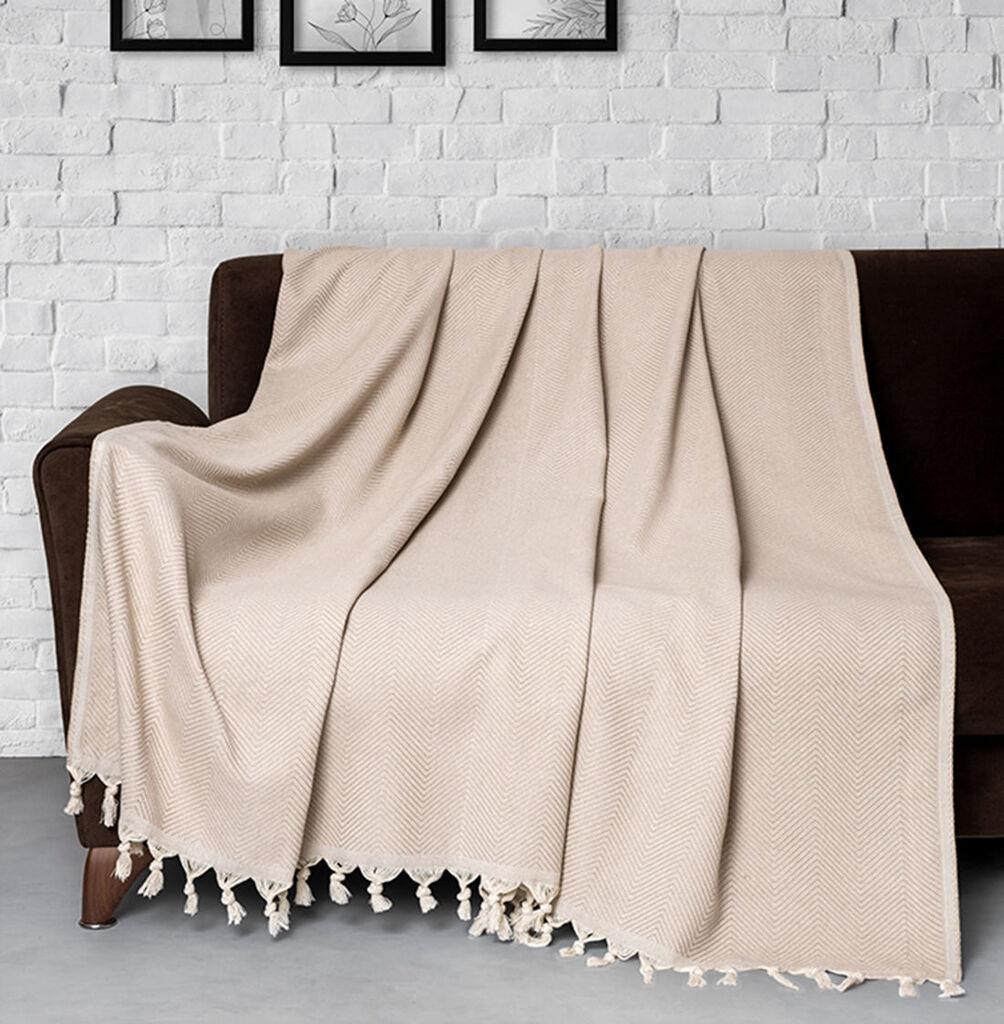 L'essentiel Maison Trendy 230 Prekrivač za krevet, 170 x 230 cm, krem