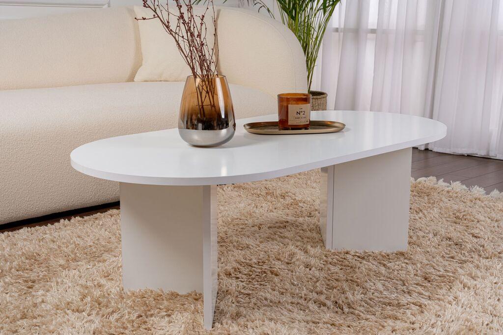 Nordure Klub sto Sable, 119x60x40cm, Bijela