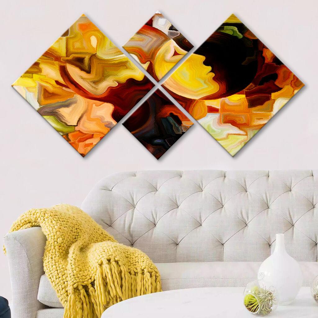 Wallity Slika 4MDF63178949, 60x115 cm, 4 dela