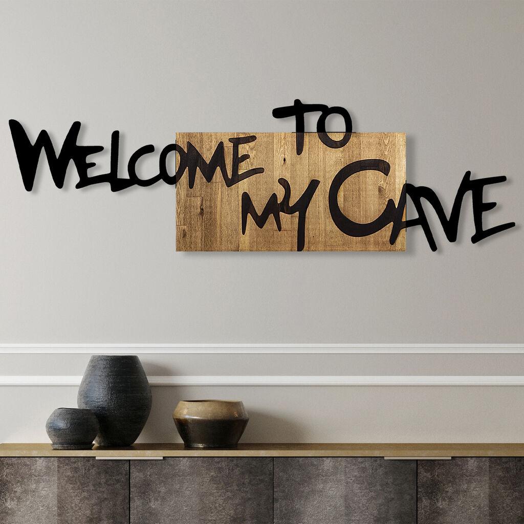 Wallity Zidna dekoracija Welcome To My Cave, 128x39cm
