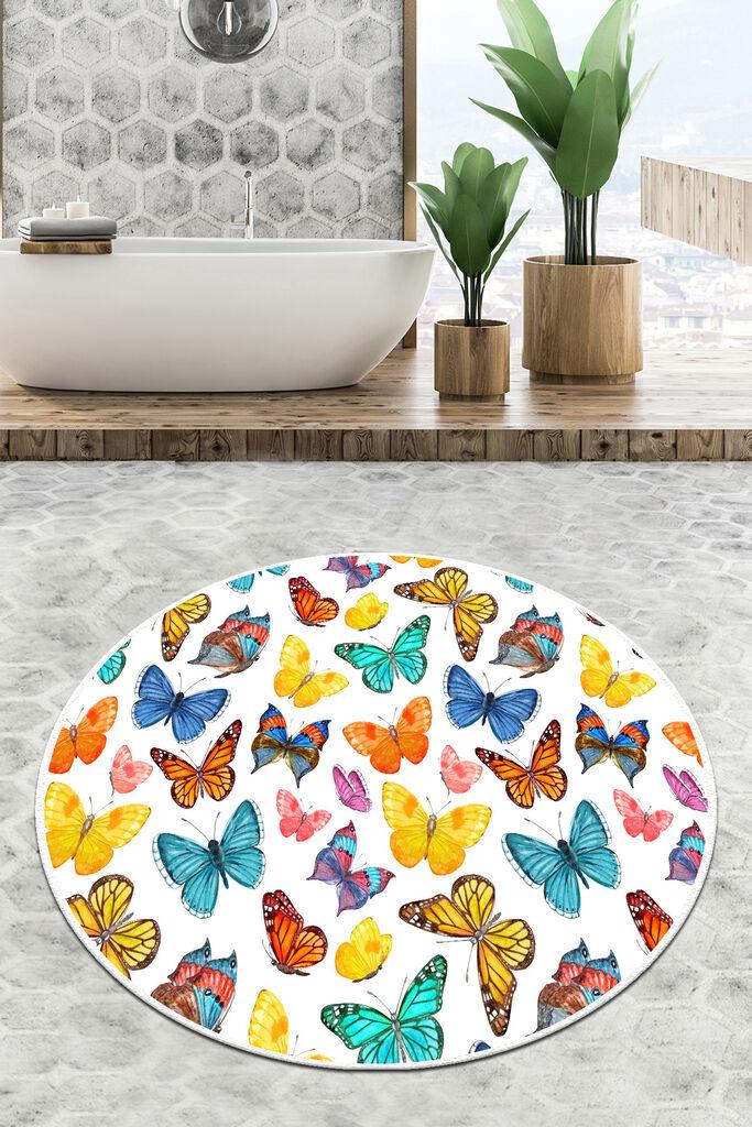 L'Essentiel Maison prostirka za kupanje Butterfly Valley, 80cm, šarena