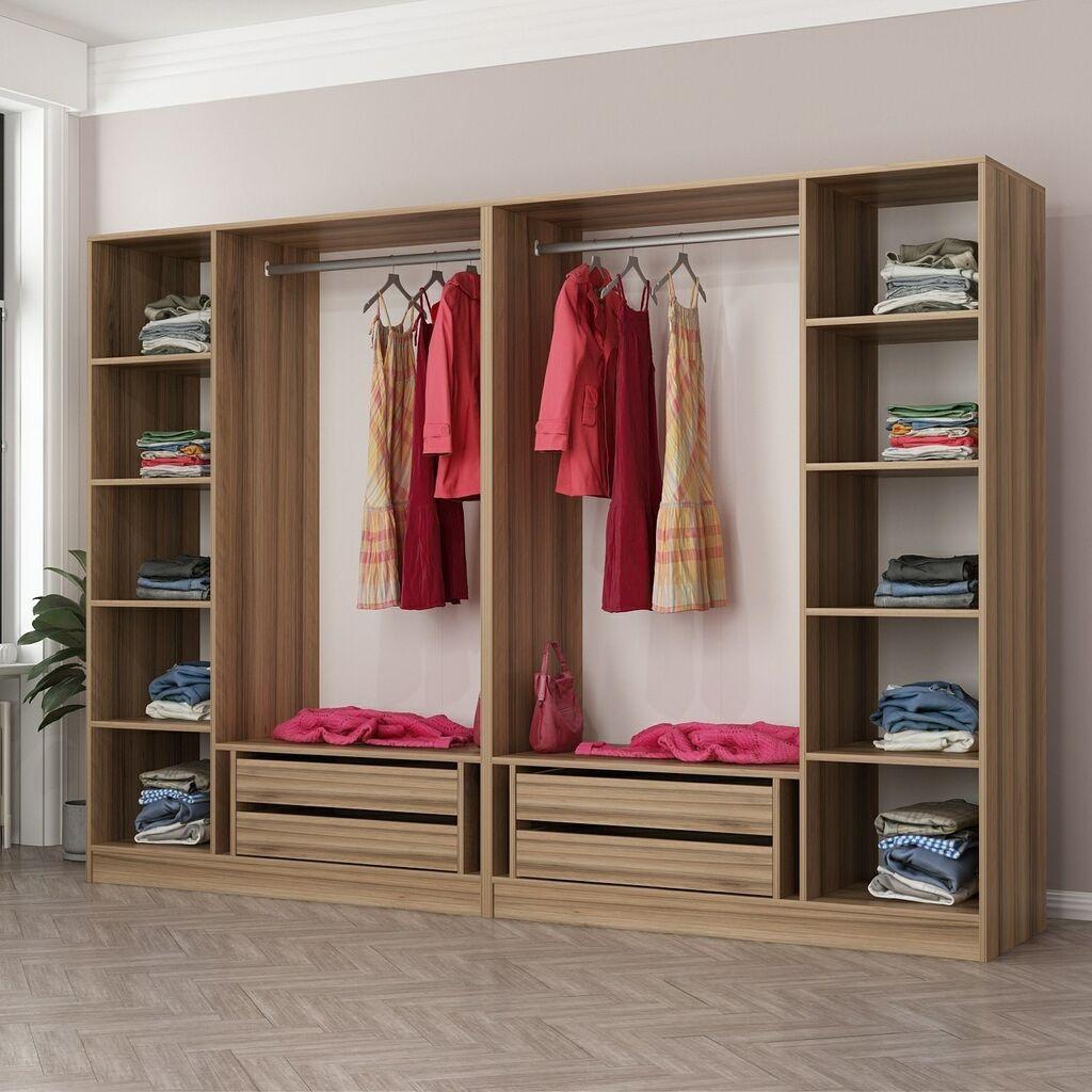 Hanah Home Ormar Kale-7671, 270x210x52 cm, Smeđa